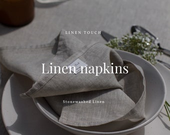 Linen napkins, Washed linen napkins, Natural napkins, Soft linen napkins, Stonewashed linen, Gift napkins, 100% linen napkins, Shop UK