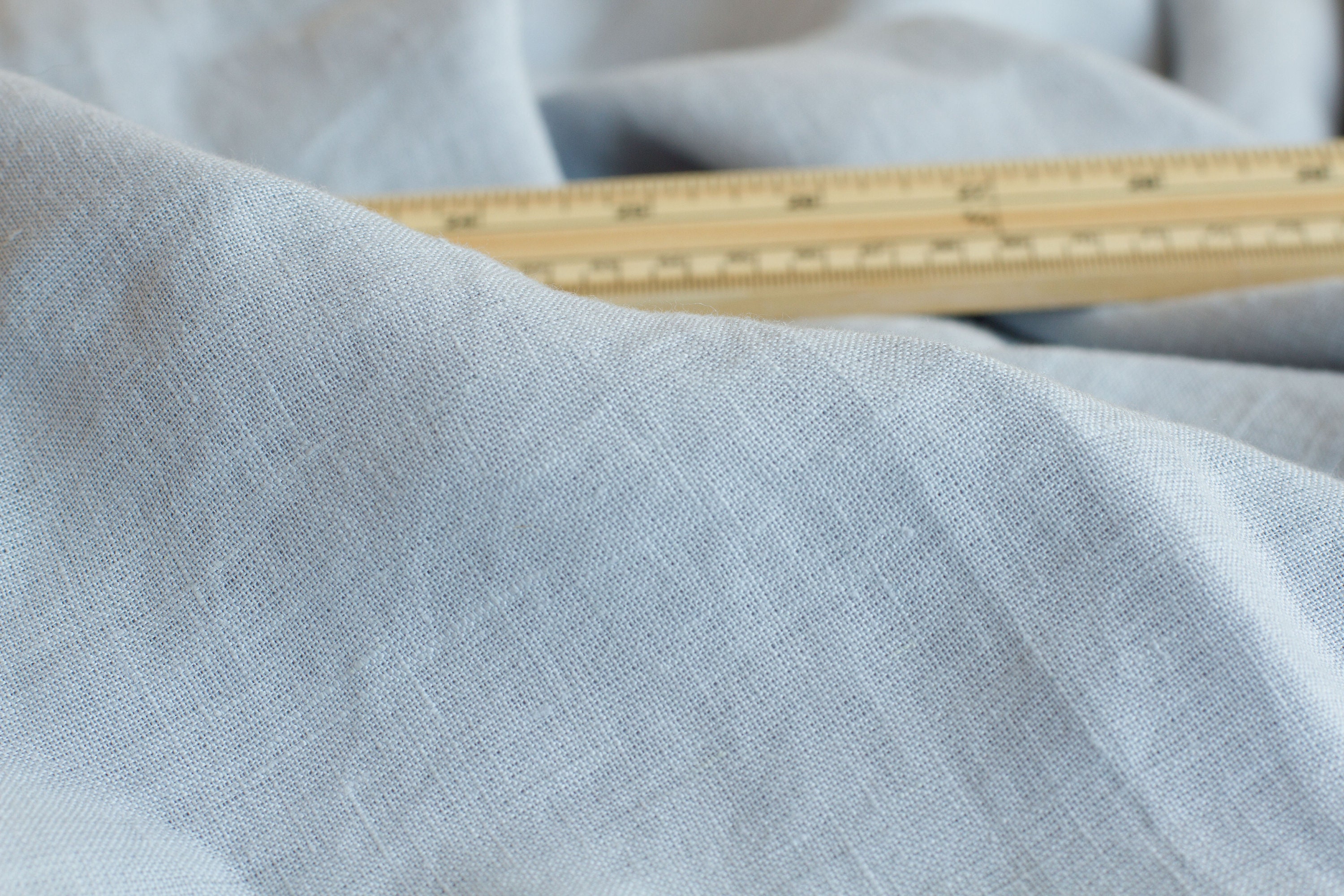 Dove grey 100 pure stonewashed linen fabric 245 cm width Etsy