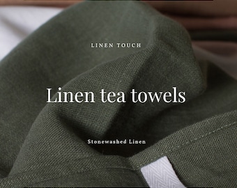 Linen tea towel, Washed linen kitchen towel, Natural dish towel, Soft linen towel, Stonewashed linen, Gift towel, 100% linen towel, Shop UK