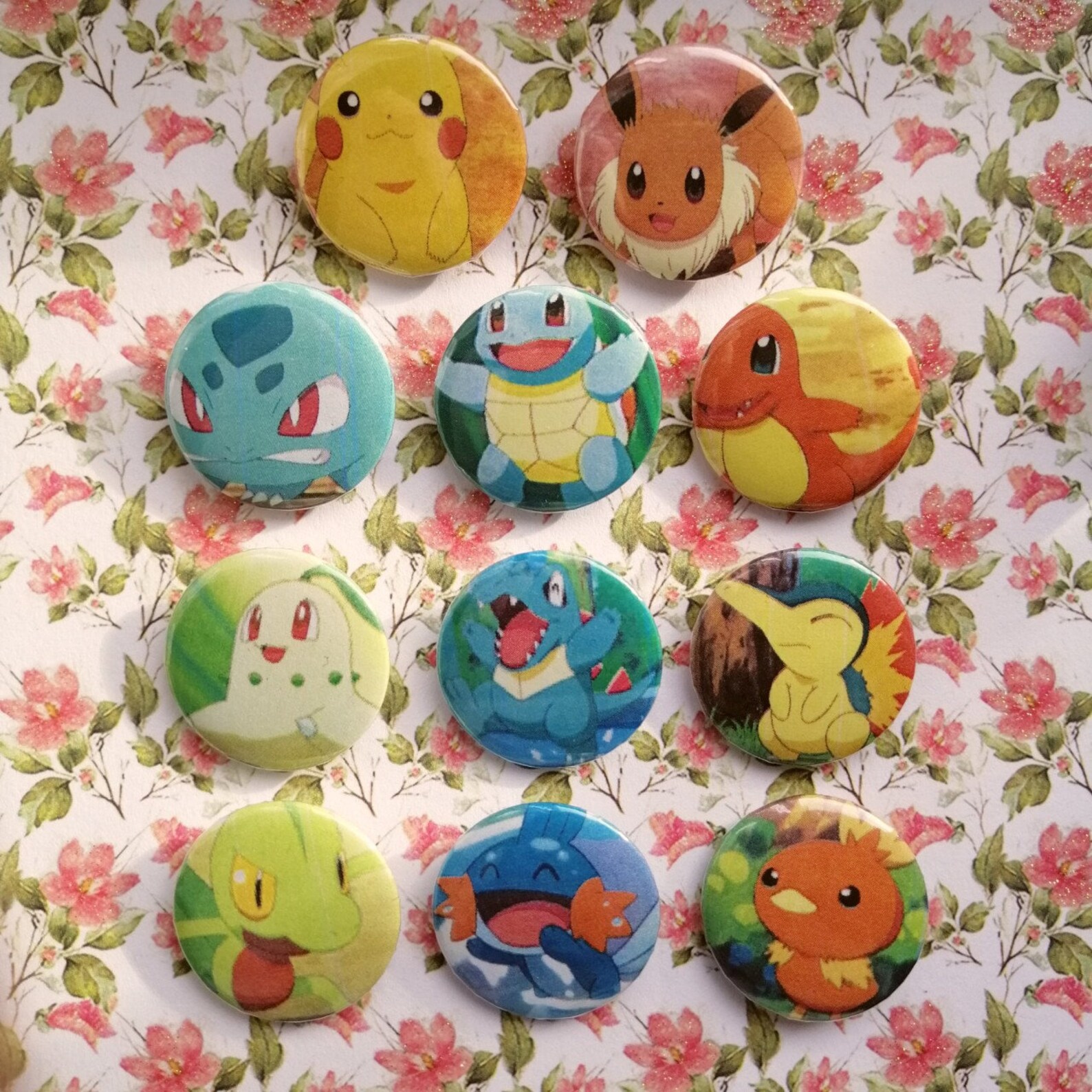 Pokémon 25mm Handmade Badge Pins Etsy