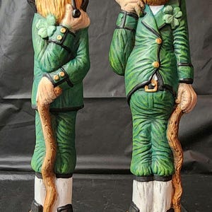 St. Patrick&#39;s day Irish stick Leprechaun set of 2.