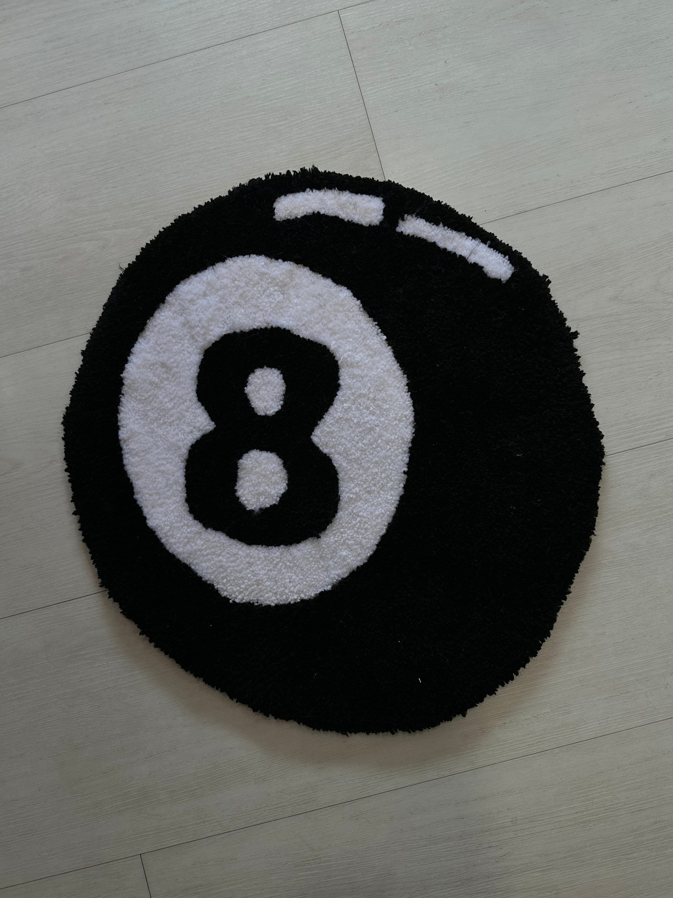 Number 8 Rug Eight Ball Rug - Etsy