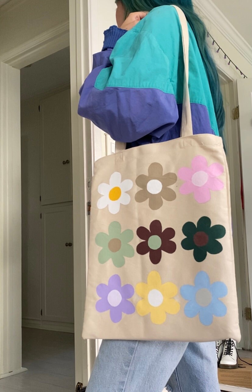 バッグ THE ROW Painted Flower Market Tote Bag THE ROW Painted Flower Market Tote Bag