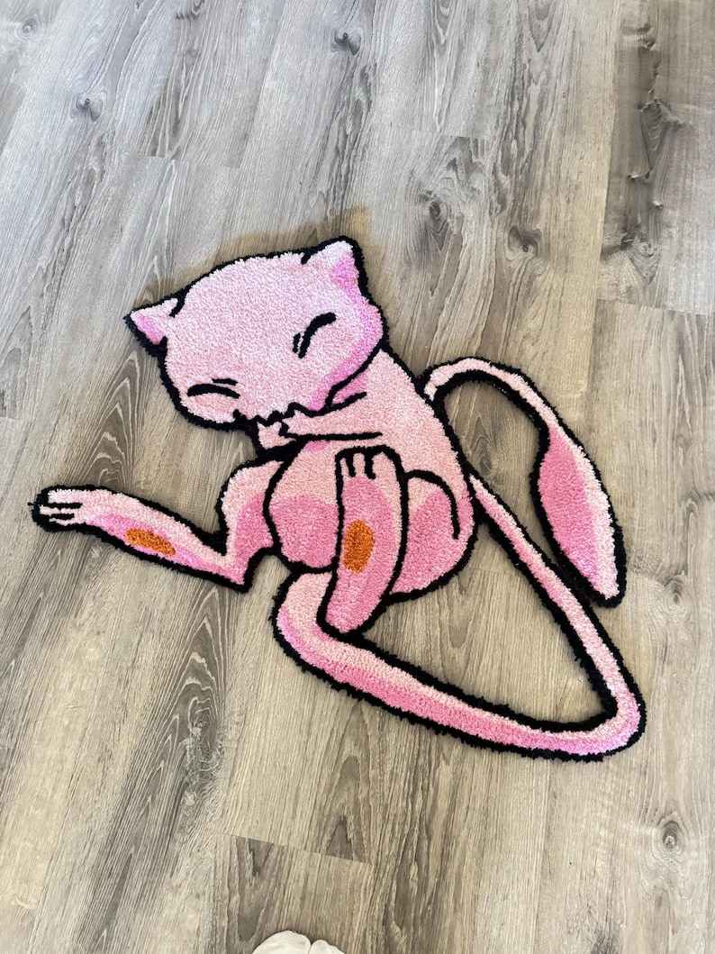Power Meowy Rug Mew Rug - Etsy