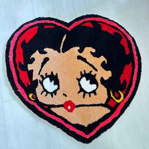 Betty Boop Heart Rug - Etsy