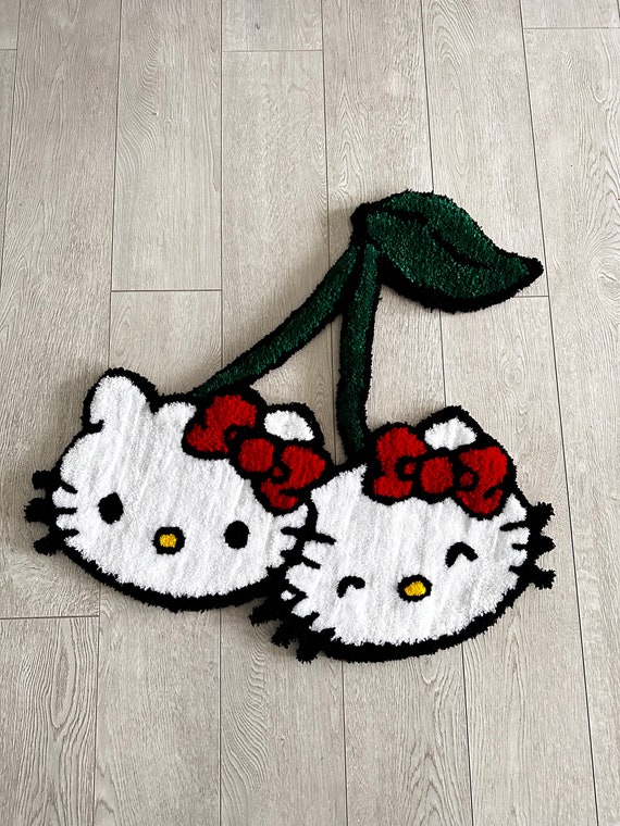 Hello Kitty Cherries Rug - Etsy