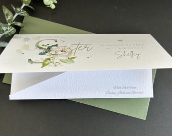 Personalised Sister Birthday Money Wallet: Gift Card Wallet, Floral