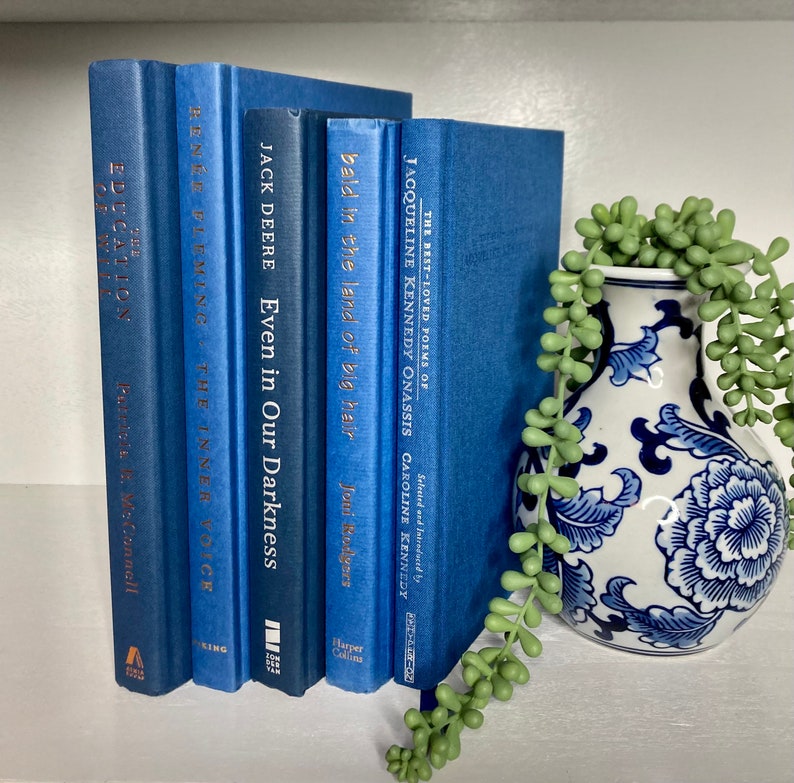 Blue Book Set for Home Decor Bundle of Blue Book Home Staging Coastal