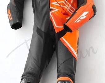 Handmade Cowhide Leather Motorcycle Suit: Custom Fit, CE Armored