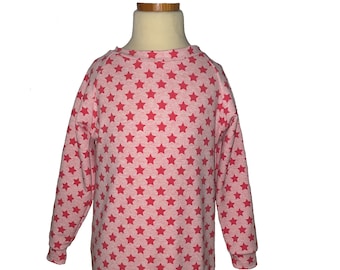Sweater Long Sleeve Shirt Stars Mottled Size 80-152