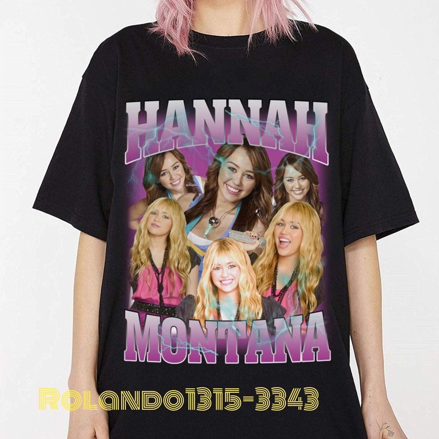 Miley Cyrus Hannah Montana T Shirt Movies Rap Hip-Hop | Etsy