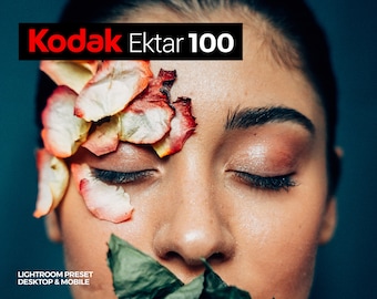 Kodak Ektar 100 Lightroom Presets Film Aesthetic Pack for Desktop & mobile for Influencers, Bloggers or Photographers