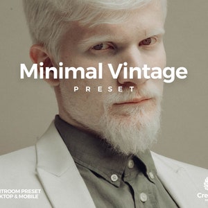 Minimal Vintage Pack Lightroom Presets Film Aesthetic Pack, Lightroom Desktop & Lightroom Mobile, for Photographer, Influencer