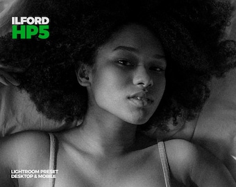 Ilford HP5 Black and White Lightroom Preset: Mobile & Desktop