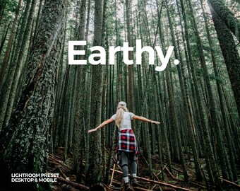 6 Earthy Cinematic Nature Pack Lightroom Presets Film Aesthetic Pack, Lightroom Desktop & Lightroom mobile, Photographer, Traveller