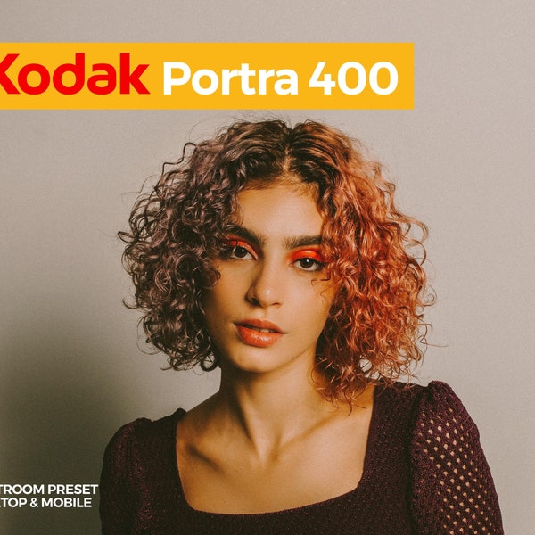 Kodak Portra 400 Lightroom Presets Film Aesthetic Pack for Desktop & mobile for Influencers, Bloggers or Photographers