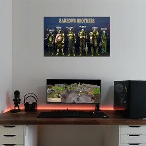 Runescape Poster RS Wandposter Old School Runescape Geschenk für Ihn / Sie