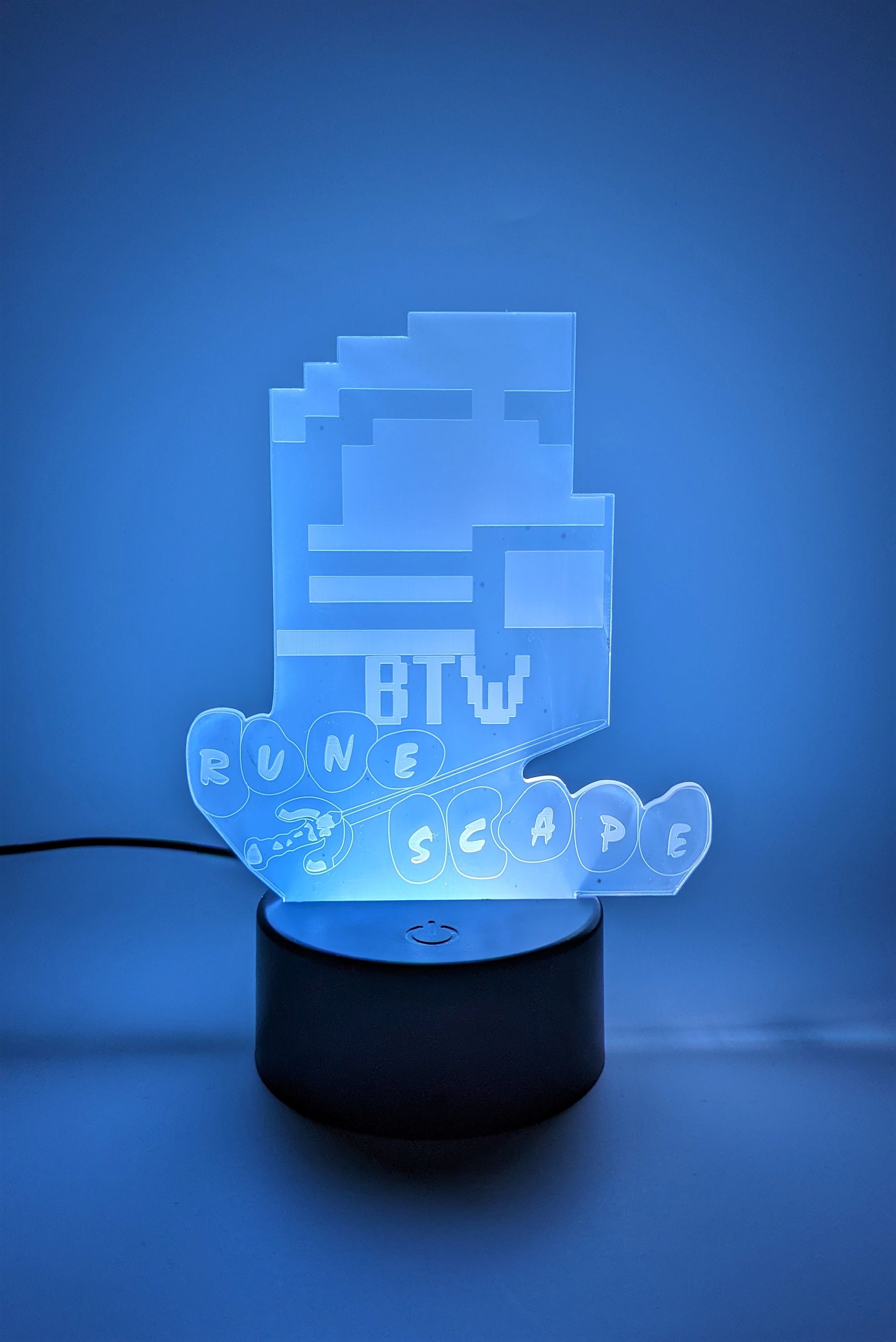 Runescape OSRS BTW LED Desk Light Lamp Old School Runescape Etsy UK