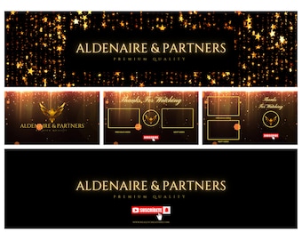 Kit de marca de lujo para YouTube: Intro, Outro y banner animados (plantilla de Canva)