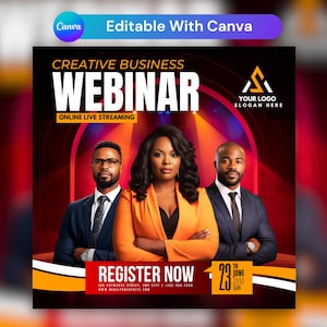 Conference Flyer, Instagram Post, Canva Template, DIY Flyer, Instagram Flyer, Social Media Flyer, church, webinar, Meeting Event