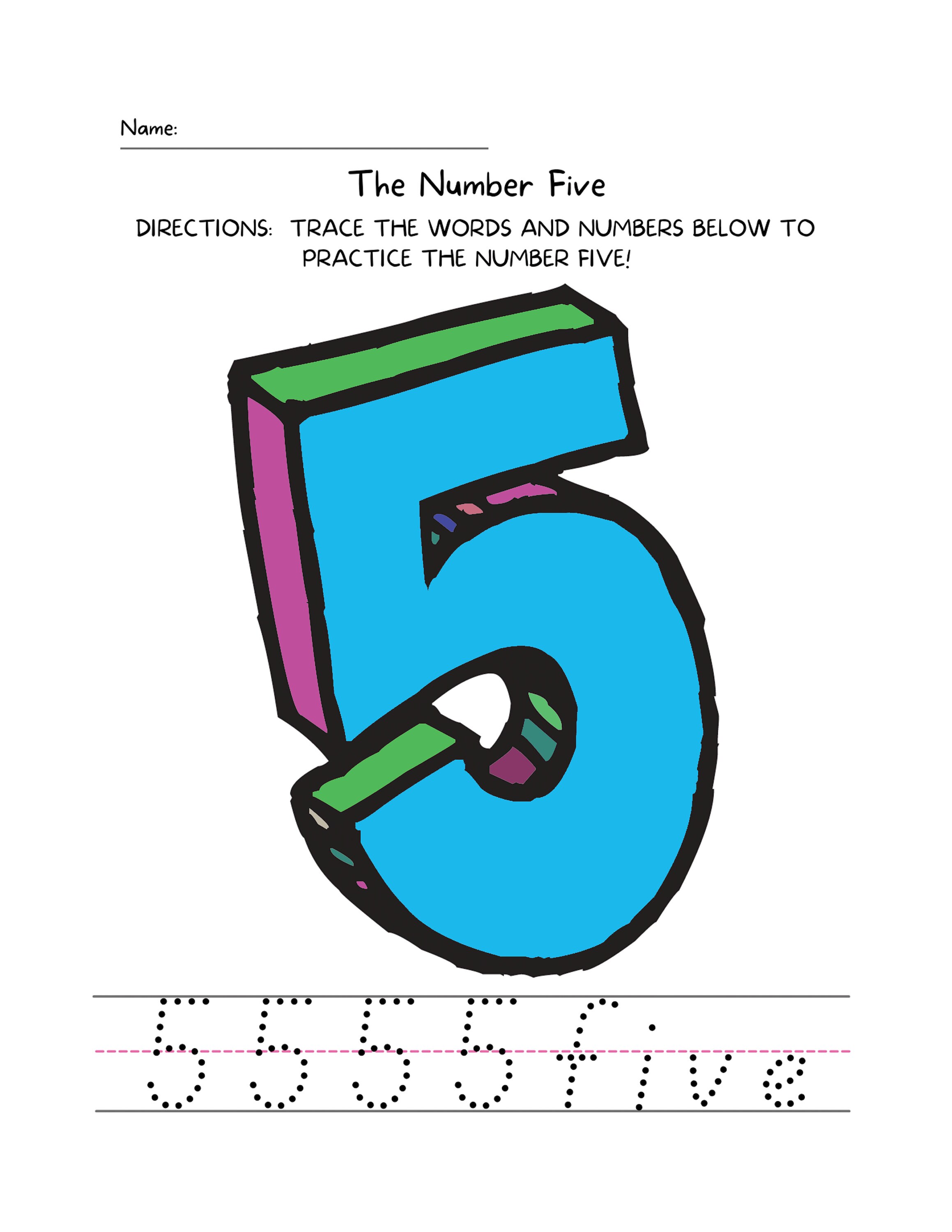 Trace the Numbers 1-10 PDF | Etsy