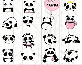 Download Panda Svg Bundle Etsy