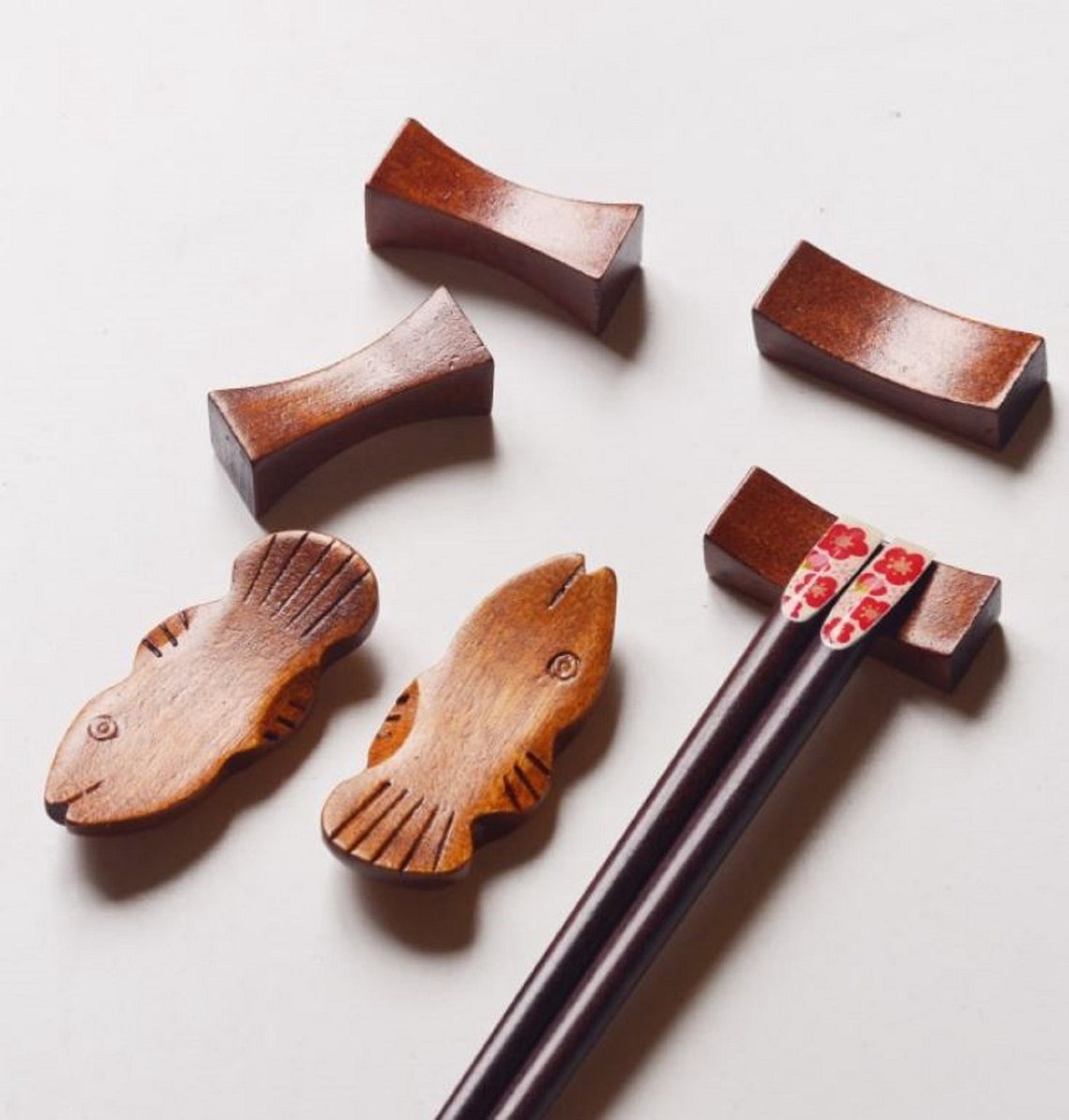 Chopstick Rest Made by Natural Wood Japanese chopstick Etsy