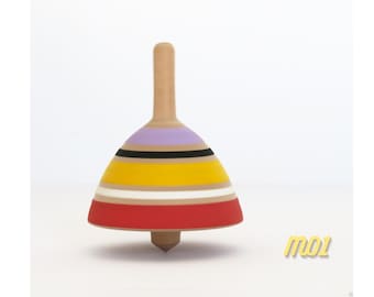 Wooden spin top, Wooden fidget top, Spinning top, Party favor idea, Party bag, Fidget wood toy, Christening favor, old time toy