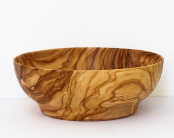 Handmade olive wood bowl, wooden snack bowl 7x2.6 INCHES, small wooden Salad Bowl, breakfast bowl, modern rustic bowl, by Josef woodturner