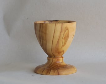 Handmade olive wood egg holder, egg cup made of wood, wood kitchen utensils, Rustic Breakfast Table Decor, brunch serve, by Josef woodturner