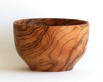 Handmade olive wood bowl, small wooden bowl, snack bowl size, breakfast bowl, 5&#39;&#39;  wood bowl, modern wooden bowl, by Josef woodturner