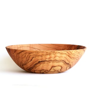Handmade olive wood bowl, thin wooden bowl, wooden snack bowl, wooden Dipping Bowl, breakfast bowl, modern rustic bowl, by Josef