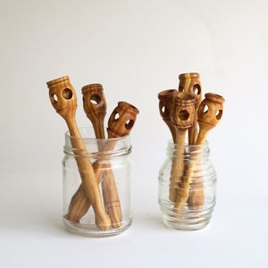 Handmade Olive Wood Honey Dipper, Honey spoon, Wooden Honey Spoon, Honey Server, Bee lovers gifts, ORIGINAL DESIGN by Josef Woodturner
