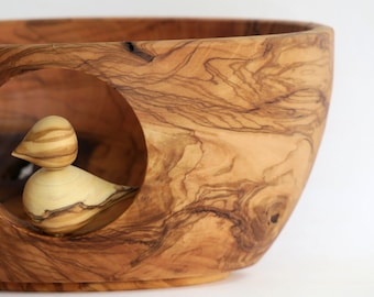 Handmade olive wood fruit decorative bowl with wooden bird, wood Decorative Bowl, centerpiece bowl, modern rustic bowl, by Josef woodturner