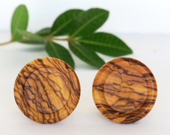 Olive Wood Cabinet Knob, Drawer Pull, Wood Handle, Dresser knobs, rustic doorknob, round modern rustic wood knob, Dresser Knob Pulls Handle