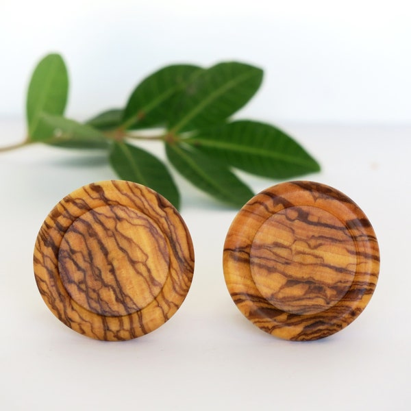 Olive Wood Cabinet Knob, Drawer Pull, Wood Handle, Dresser knobs, rustic doorknob, round modern rustic wood knob, Dresser Knob Pulls Handle