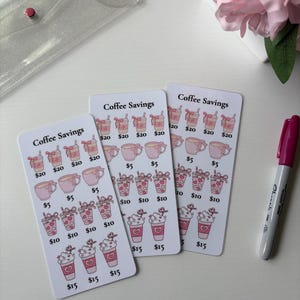Rosa, niedliches Kaffeesparen