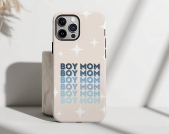 Skal för pojkemamma, sött trendigt mobilskal, mobilskal för mamma, skyddande mobilskal