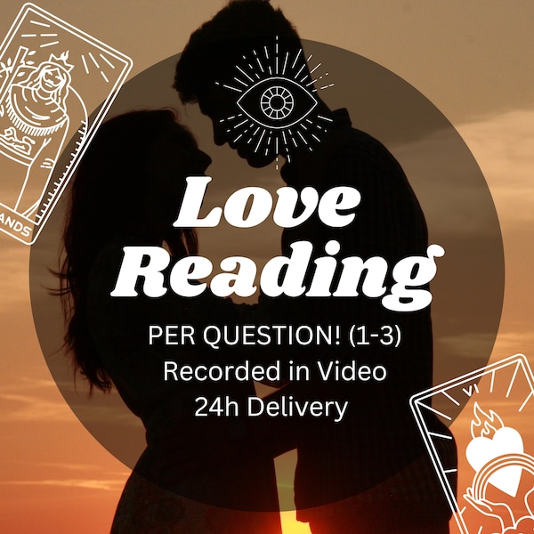 Tarot Love Reading - 1 to 3 Questions - Video Recorded Reading - Tarot Guidance - Advise - Top Accuracy