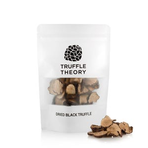 Láminas de trufa negra de verano deshidratada / Tuber aestivum silvestre griego, ingrediente gourmet