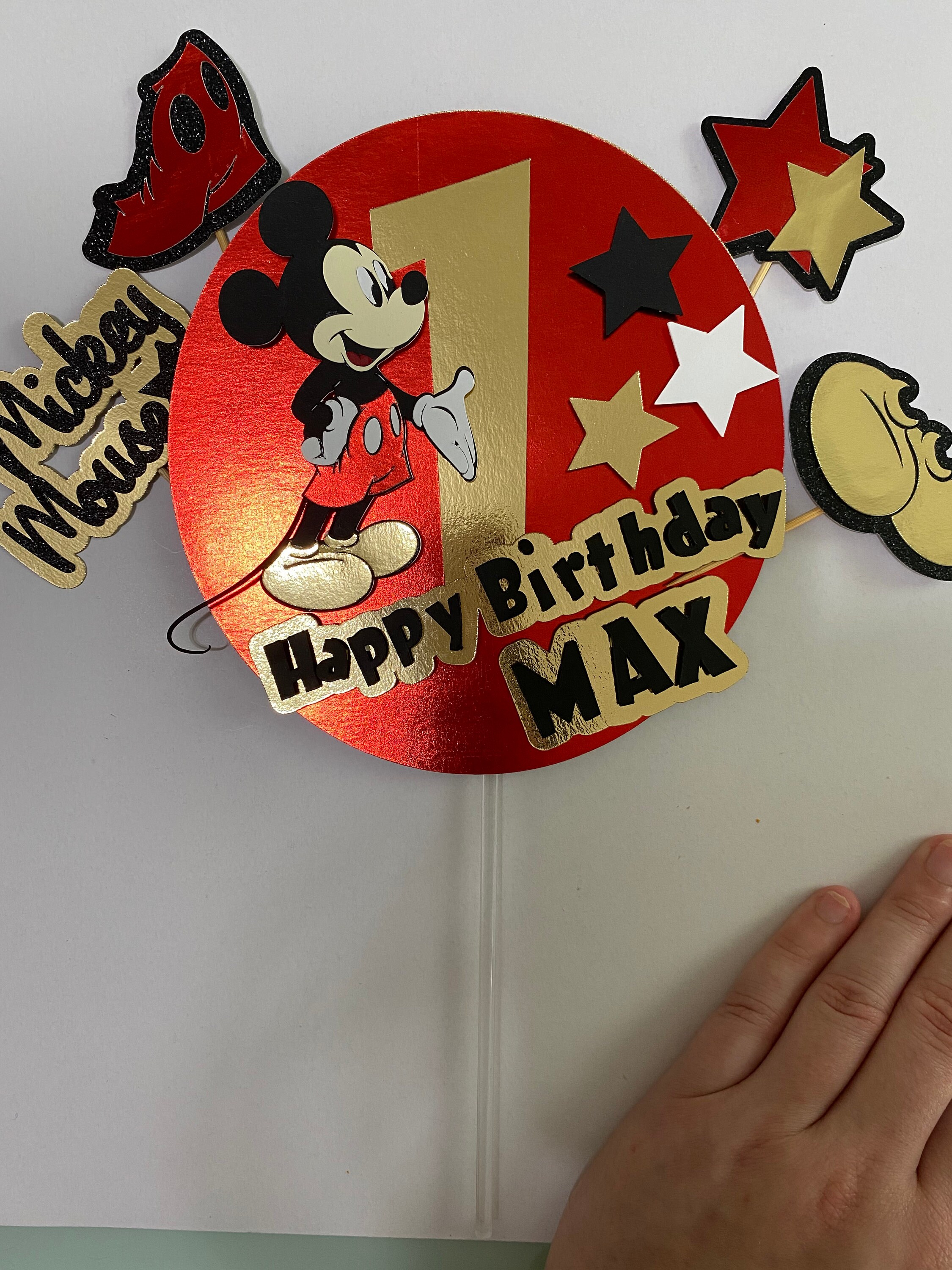 Mickey Mouse Cupcake Toppers 12ct | Etsy