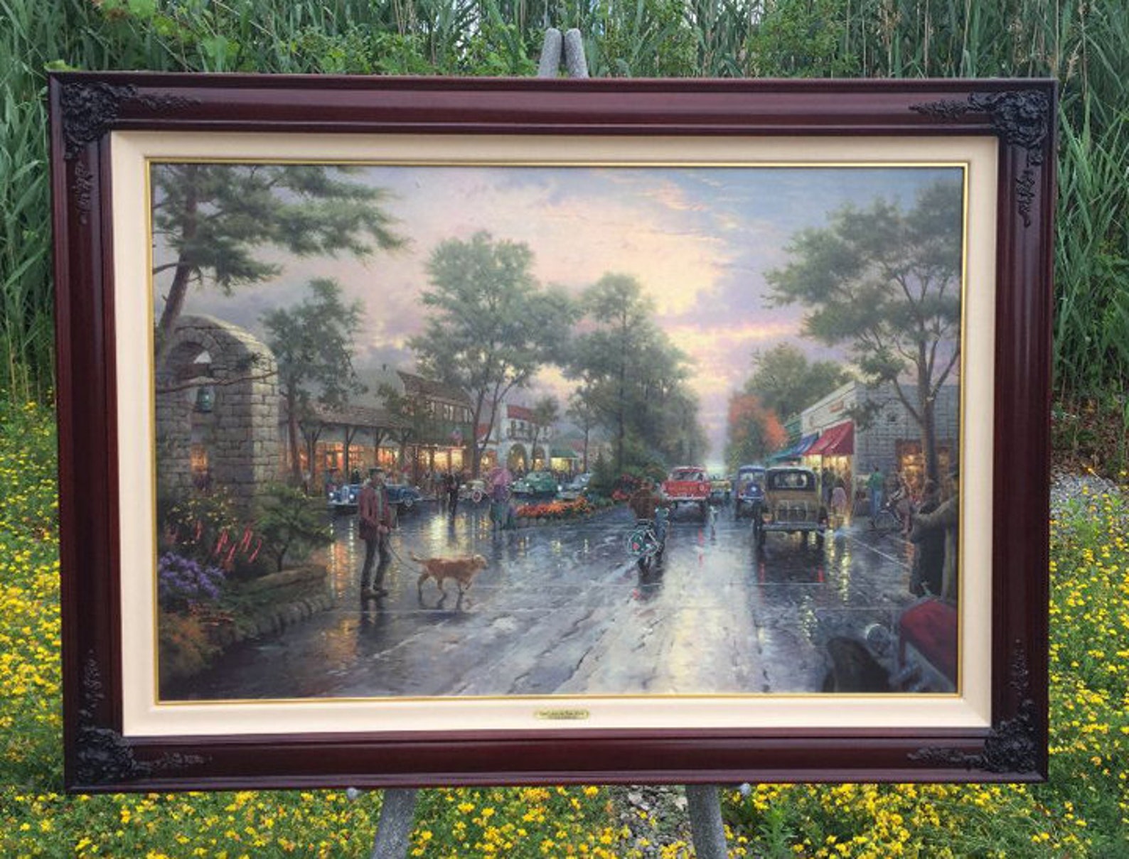 Thomas Kinkade Carmel Sunset on Ocean Avenue A/P | Etsy