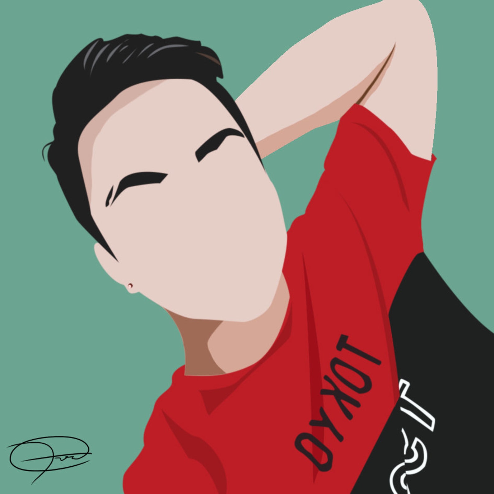 Minimalist Faceless Digital Portrait Custom Digital Portrait Etsy