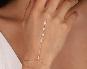 White Stone 925 Sterling Silver Shahmeran Bracelet
