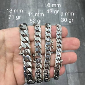 925 Silver Men&#39;s Bracelet Chain For Men, Silver Bracelets Cuban Link Bracelet Chain, Curb Gold Bracelets For Women Men Bracelet, Mens Chains