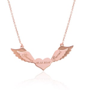 Name and Date Necklace • Engraved Actual Handwriting Necklace • Keepsake Necklace • Custom Signature Jewelry • Silver Personalized Gift Her