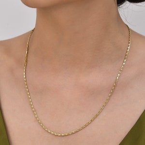 Espanzer Chain 14 Carat Real Gold Chain Necklace - Thickness 2.16 mm (585 Stamped), Fine Jewelry, Gift For Her Men&#39;s and Women&#39;s Chain