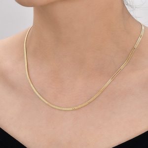 Bismarck Mesh Arrow - 14K Solid Gold Chain Necklace - Thickness 4.20 mm (585 Stamped), Italian Mesh Chain Necklace, Retro Chain, Vintage