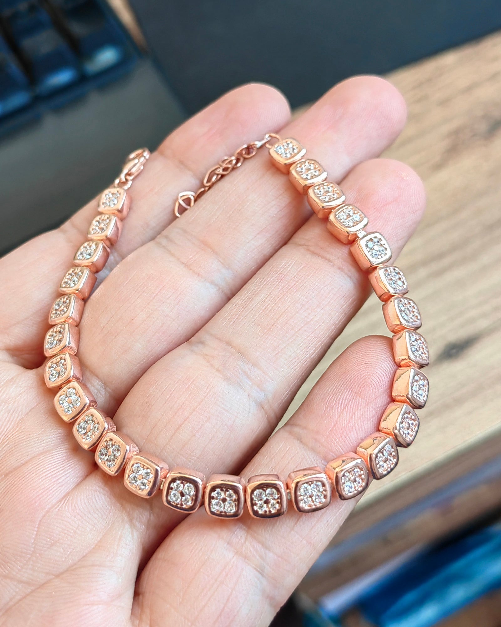 Silvershake Adjustable Tennis Bracelet - 6x4mm Oval Gemstones, White Gold Plated 925 Sterling Silver, 7 To 8.5 Inches For Women