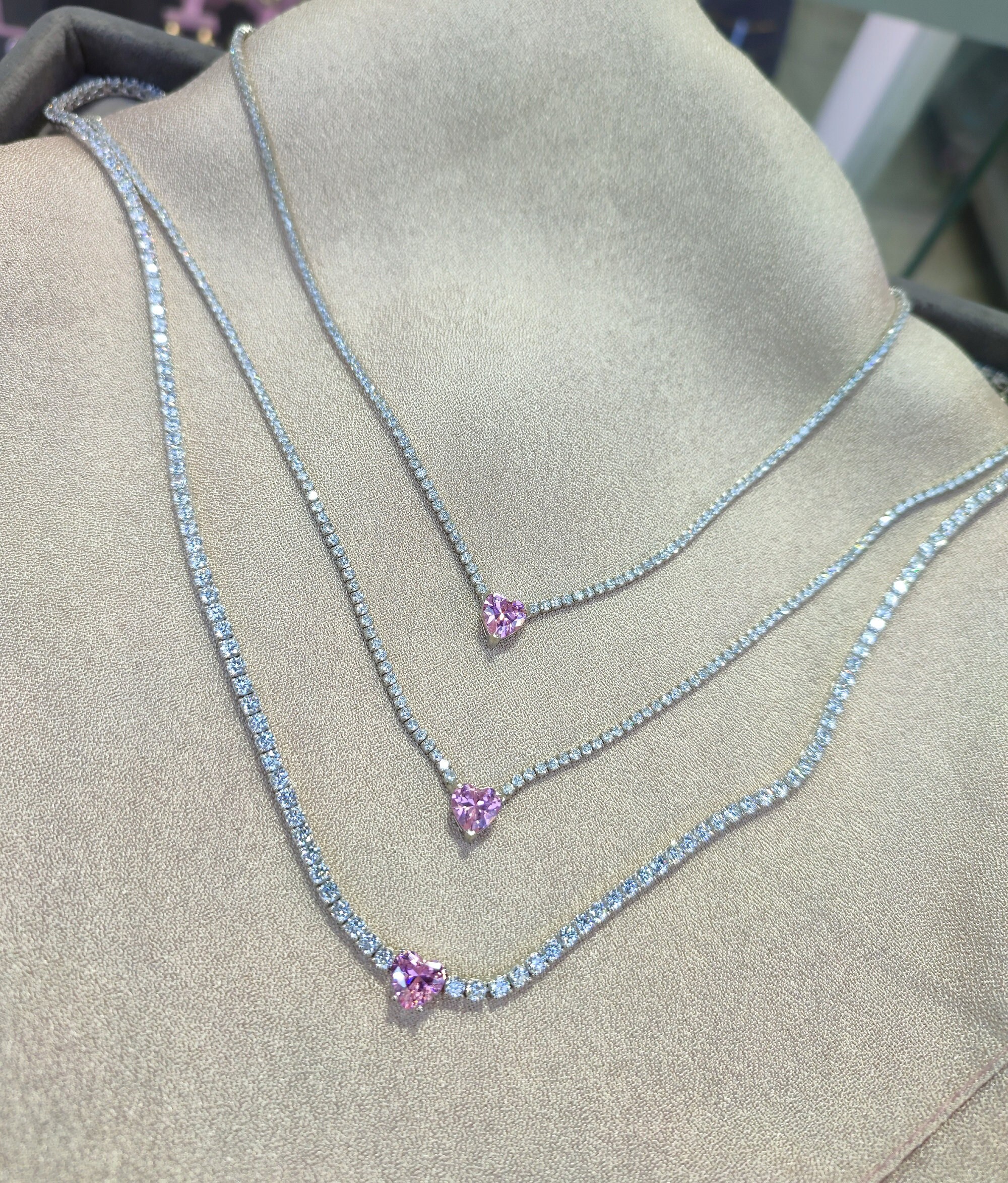 ◇HYERES LOR◇ Essence Silver (W) Tennis Heart Necklace Onyx il_1080xN.3139100791_77ah.jpg
